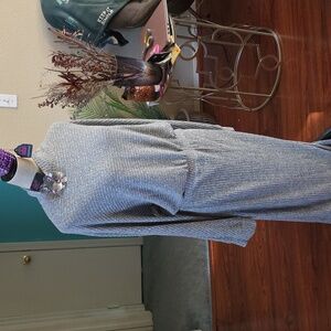 Gray Long Sleeve Women's Dress